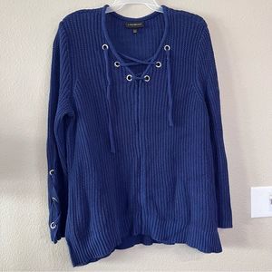 Lane Bryant 22/24 navy knit sweater